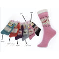 Autumn Christmas thermal animals flowers heart shape wool ankle socks women